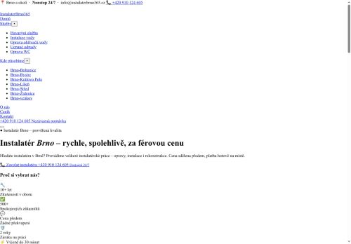 Zobrazit webové stránky InstalaterBrno365.cz