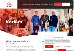 Webové stránky MOSS logistics s.r.o., Hustopeče