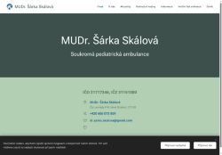 Zobrazit webové stránky Praktický lékař pro děti a dorost - MUDr. Šárka Skálová