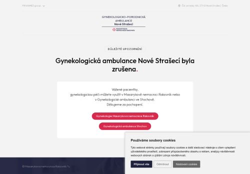 Zobrazit webové stránky Gynekologická ambulance Poliklinika Nové Strašecí - Masarykova nemocnice Rakovník - MUDr. Géza Öllós