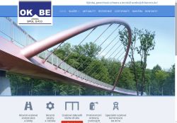 Webové stránky OK-BE spol. s r.o., Praha