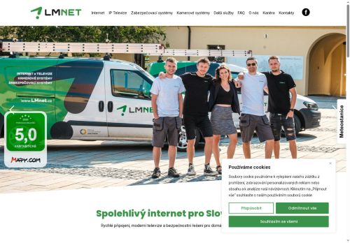 Webové stránky LMnet,s.r.o., Kunovice
