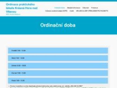 Praktický lékař pro dospělé - MUDr. Kristina Marková