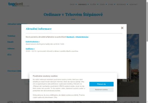 Zobrazit webové stránky Zubní ordinace Topdent - MUDr. Veronica Poguliai