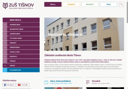 Zobrazit webové stránky Základní umělecká škola Tišnov