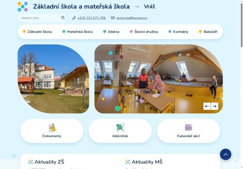 Základní škola a Mateřská škola Vráž, okres Beroun, příspěvková organizace nabízí práci na pozici Učitel/ka v mateřské škole v obci Vráž