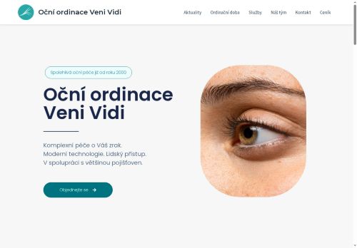 Zobrazit webové stránky Oční ordinace Veni Vidi - MUDr. Jozef Sklenka, FEBO, MUDr. Jana Hrouzková