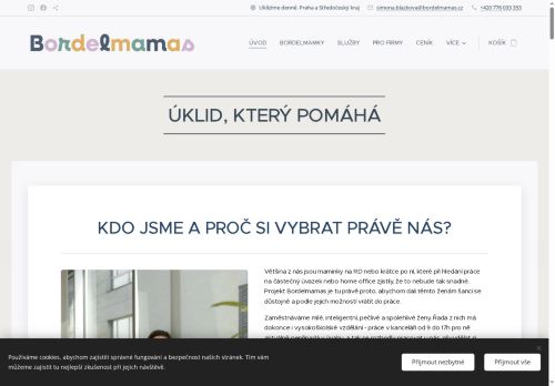 Webové stránky Bordelmamas.cz, Říčany