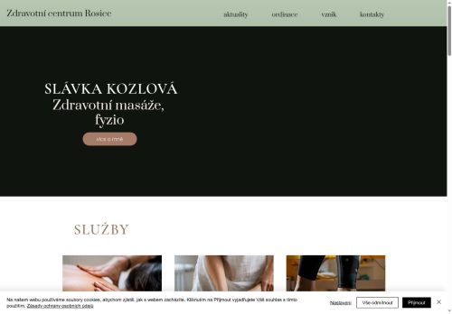 Zobrazit webové stránky Zdravotní masáže, fyzioterapie - MUDr. Slávka Kozlová