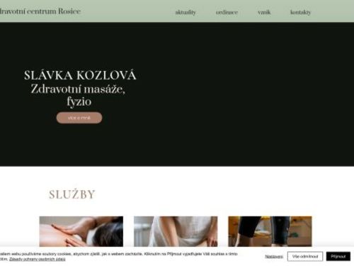 Zdravotní masáže, fyzioterapie - MUDr. Slávka Kozlová