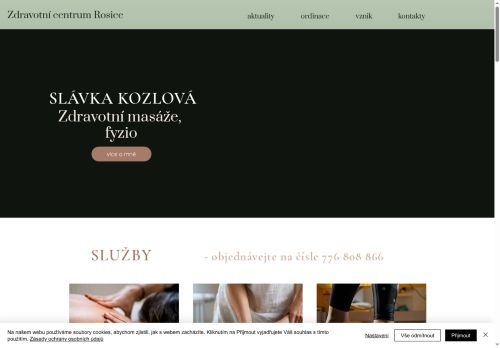 Zobrazit webové stránky Zdravotní masáže, fyzioterapie - MUDr. Slávka Kozlová