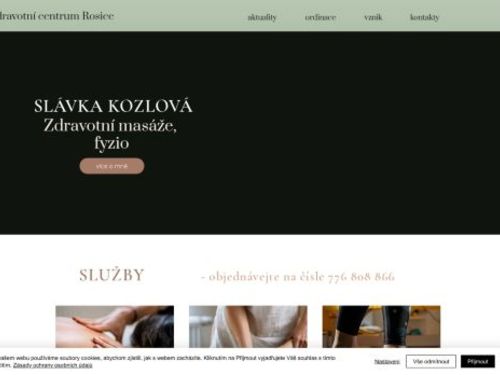 Zdravotní masáže, fyzioterapie - MUDr. Slávka Kozlová