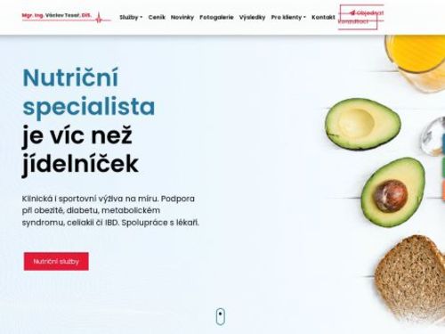 Nutriční terapeutická péče - Mgr. Ing. Václav Tesař, DiS.