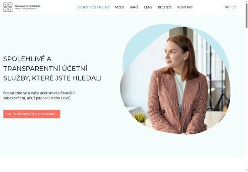 Webové stránky ARRAKASTA Partners s.r.o., Praha
