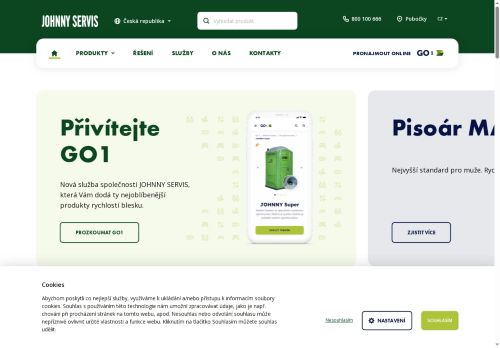 Webové stránky JOHNNY SERVIS s.r.o., Kuřim