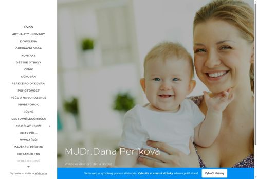 Zobrazit webové stránky Praktický lékař pro děti a dorost - MUDr. Dana Perlíková