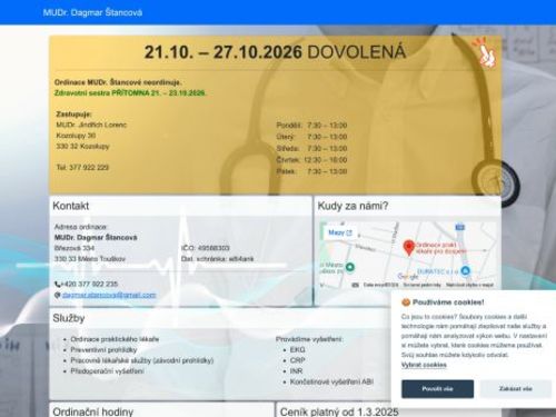 Praktický lékař pro dospělé - MUDr. Dagmar Štancová