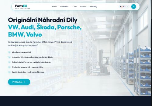 PartsEU s.r.o. nabízí práci na pozici Business Development Manager v obci Kly