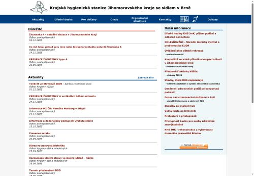 Krajská hygienická stanice Jihomoravského kraje se sídlem v Brně nabízí práci na pozici Služební místo rada v oddělení hygieny obecné a komunální pracoviště Brno-město (ID 62) v obci Brno
