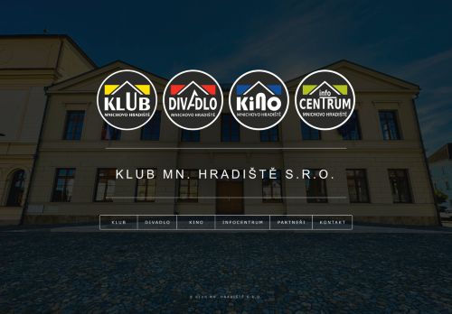 Webové stránky KLUB Mn. Hradiště s.r.o., Mnichovo Hradiště