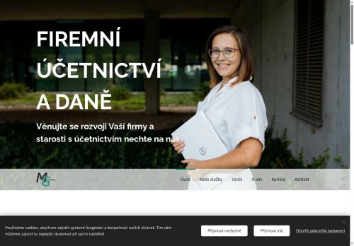 Webové stránky MG Finance s.r.o., Nymburk