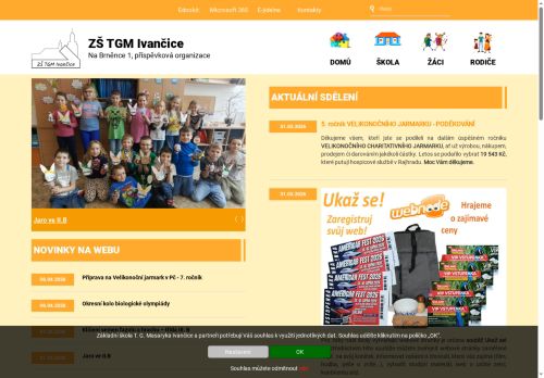 Základní škola T.G.Masaryka Ivančice, okres Brno-venkov, příspěvková organizace nabízí práci na pozici Učitel/lka ZŠ 2.stupeň v obci Ivančice