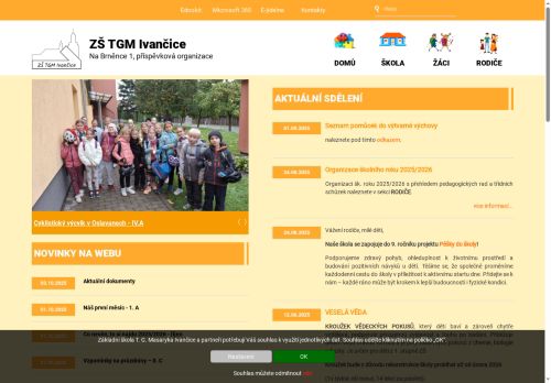 Zobrazit webové stránky Základní škola T. G. Masaryka Ivančice