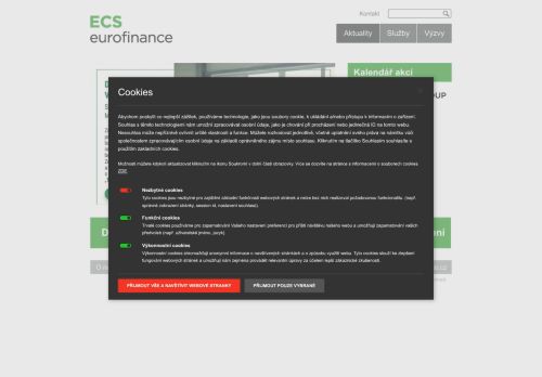 Webové stránky ECS Eurofinance, s.r.o., Brno