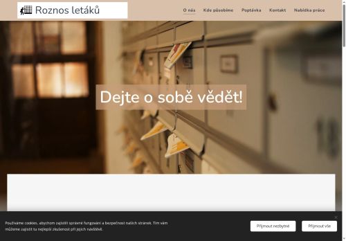 Webové stránky Česká distribuční k.s., Ptení