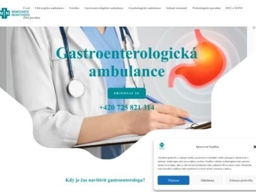 Gastroenterologická ambulance - Nemocnice Neratovice - MUDr. Jozef Varga, MUDr. Martin Pešta, MUDr. Petr Majtan
