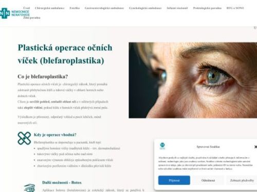Ambulance estetické medicíny - Nemocnice Neratovice - MUDr. Jana Tomečková, FEBO