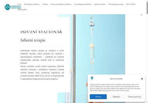 Zobrazit webové stránky Infuzní stacionář - Nemocnice Neratovice