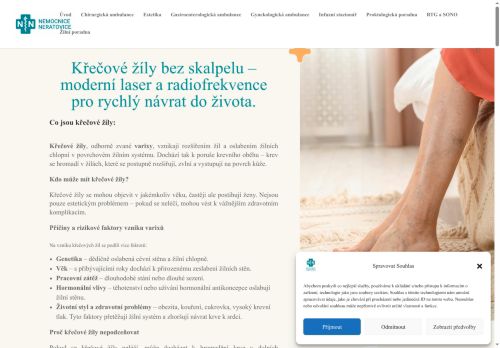 Zobrazit webové stránky Žilní poradna - Nemocnice Neratovice - MUDr. Pavel Ditl