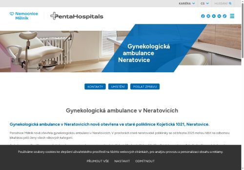 Zobrazit webové stránky Gynekologická ambulance Porodnice Mělník - MUDr. Tereza Lamačová, MUDr. Kamil Svoboda