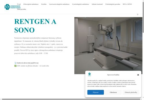 Zobrazit webové stránky Rentgen a SONO - Nemocnice Neratovice