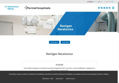 Zobrazit webové stránky Rentgen Nemocnice Mělník - 