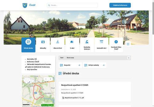 Zobrazit webové stránky Obecní úřad Číměř