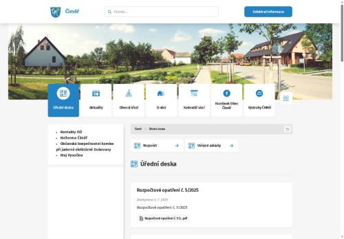 Zobrazit webové stránky Obecní úřad Číměř