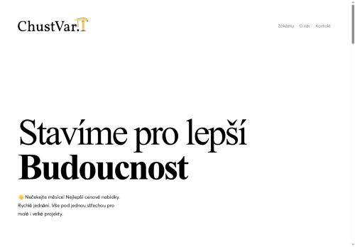 Webové stránky ChustVar s.r.o., Kostelec nad Černými Lesy