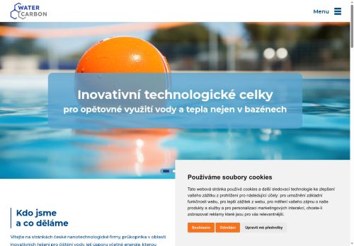 Webové stránky Water Carbon s.r.o., Nymburk