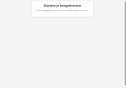 Webové stránky UNIBRANDS CZ s.r.o., Bořanovice