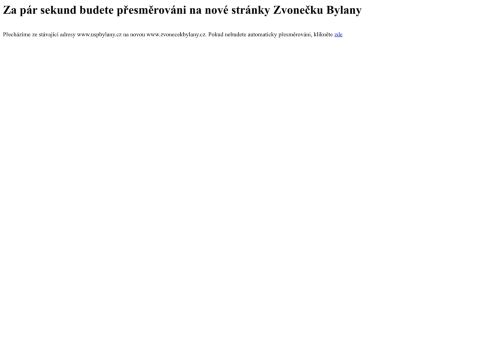 Webové stránky Zvoneček Bylany, poskytovatel sociálních služeb, Český Brod