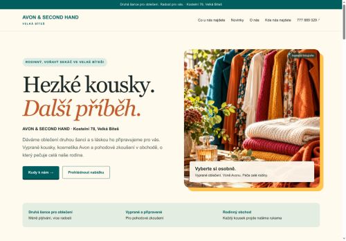 Zobrazit webové stránky Avon obchod