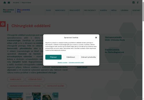 Zobrazit webové stránky Traumatologická ambulance Nemocnice Ivančice