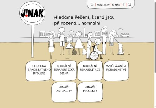 Webové stránky JINAK,z.ú., Blansko