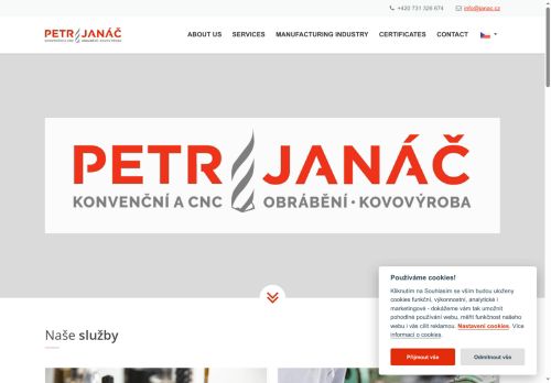 Kovovýroba Petr Janáč nabízí práci na pozici Seřizovače(ku) CNC strojů v obci Opolany