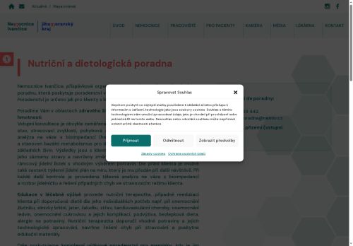 Zobrazit webové stránky Nutriční a diabetologická poradna - Nemocnice Ivančice