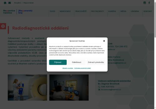 Zobrazit webové stránky Radiodiagnostické oddělení Nemocnice Ivančice