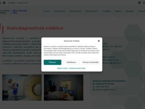 Radiodiagnostické oddělení Nemocnice Ivančice