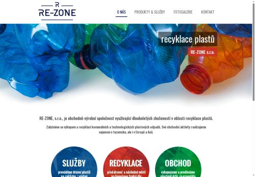 Webové stránky RE-ZONE s.r.o., Dubňany